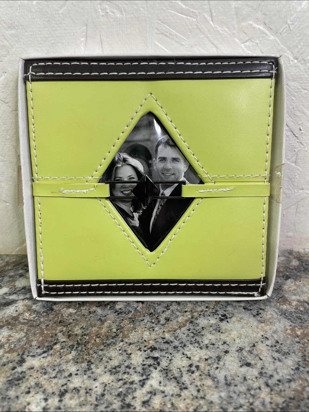 Lime Green Accordion Mini Photo Album